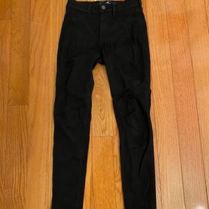 cute black jeans from hollister